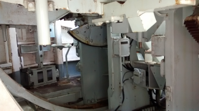 Inside the turret.